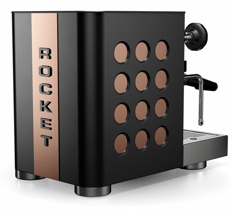 Rocket Espresso - Siebträgermaschine Appartamento TCA - Schwarz und Kupfer