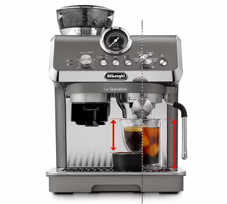 De'Longhi Siebträgermaschine La Specialista Arte Evo Titanium