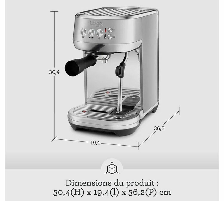 Sage Bambino Plus - Siebträgermaschine schwarz