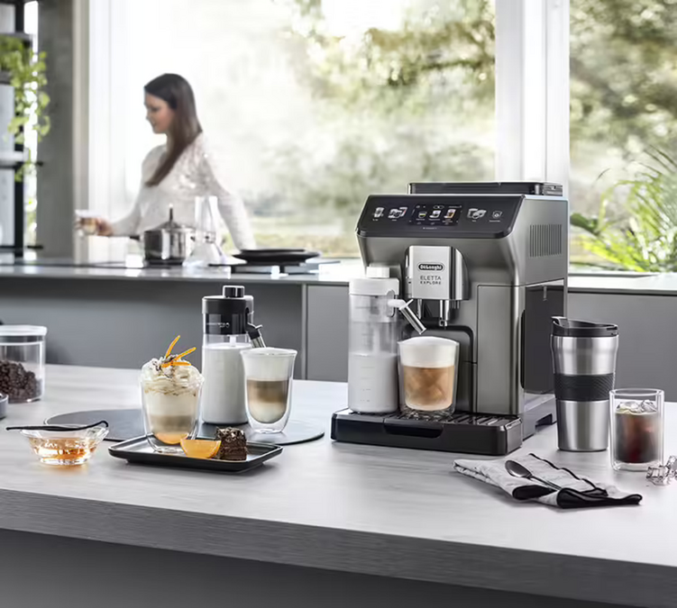 De'Longhi Kaffeevollautomat Eletta Explore ECAM450.86.T + Mug to go
