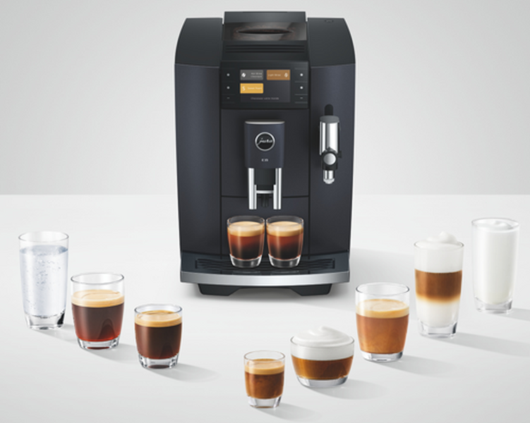 Jura - Kaffeevollautomat E8 Cosmic Black (ED) Smart Connect inklusive