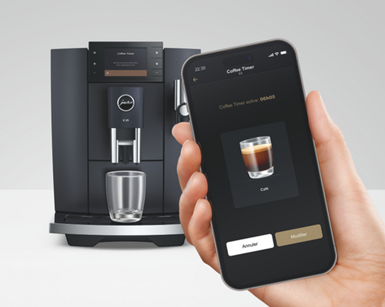 Jura - Kaffeevollautomat E8 Cosmic Black (ED) Smart Connect inklusive