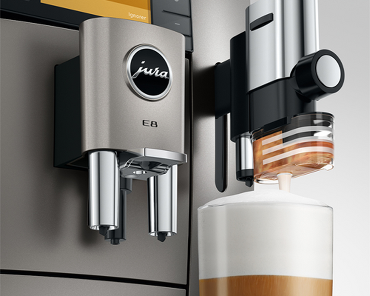 Jura - Kaffeevollautomat E8 Midnight Silver (ED) Smart Connect geschenkt