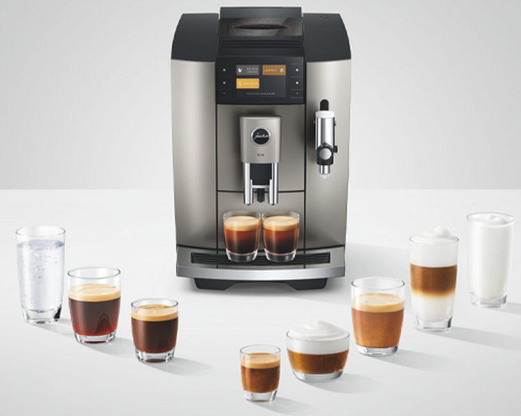 Jura - Kaffeevollautomat E8 Midnight Silver (ED) Smart Connect geschenkt