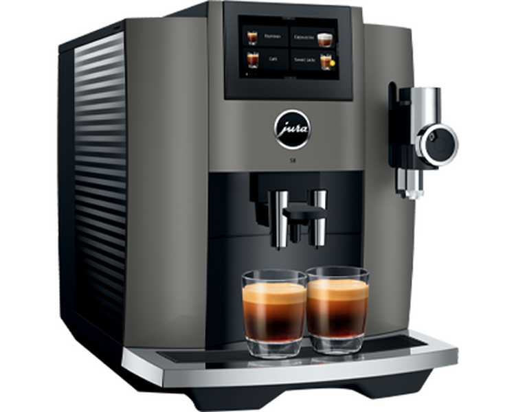 Kaffeevollautomat Jura S8 EB Dark Inox - Smart Connect inklusive