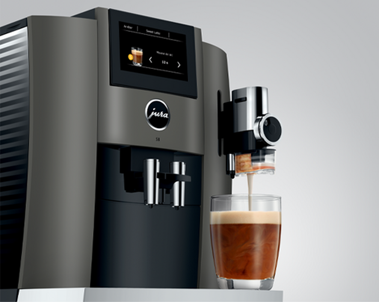 Kaffeevollautomat Jura S8 EB Dark Inox - Smart Connect inklusive
