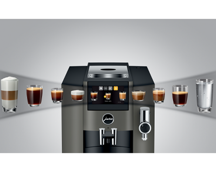Kaffeevollautomat Jura S8 EB Dark Inox - Smart Connect inklusive