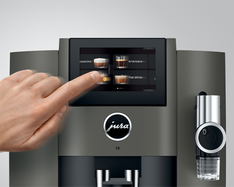 Kaffeevollautomat Jura S8 EB Dark Inox - Smart Connect inklusive