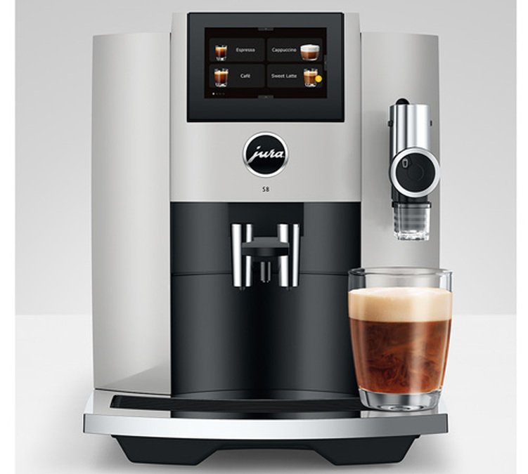 Jura - Kaffeevollautomat S8 EB Platin inklusive Smart Connect