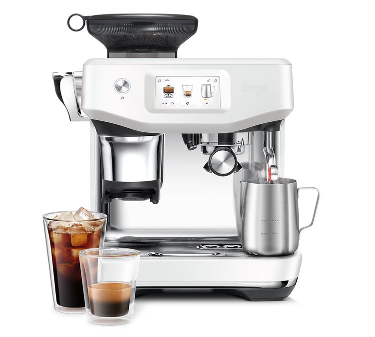 Sage Siebträgermaschine - Barista Touch Impress Edelstahl Sea Salt - Kaltbrühfunktion