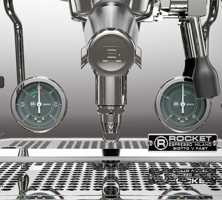 Rocket Espresso - Siebträgermaschine Giotto Fast V - Edelstahl
