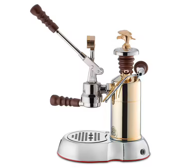 La Pavoni Handhebelmaschine Esperto Competente Chrom-Gold