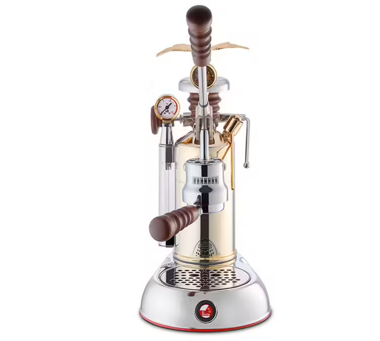 La Pavoni Handhebelmaschine Esperto Competente Chrom-Gold