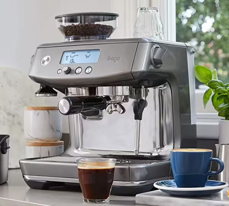 Sage The Barista Pro Siebträgermaschine gebürstetes Edelstahl