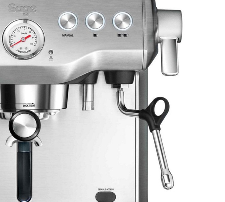 Sage - Siebträgermaschine The Dual Boiler aus gebürstetem Edelstahl
