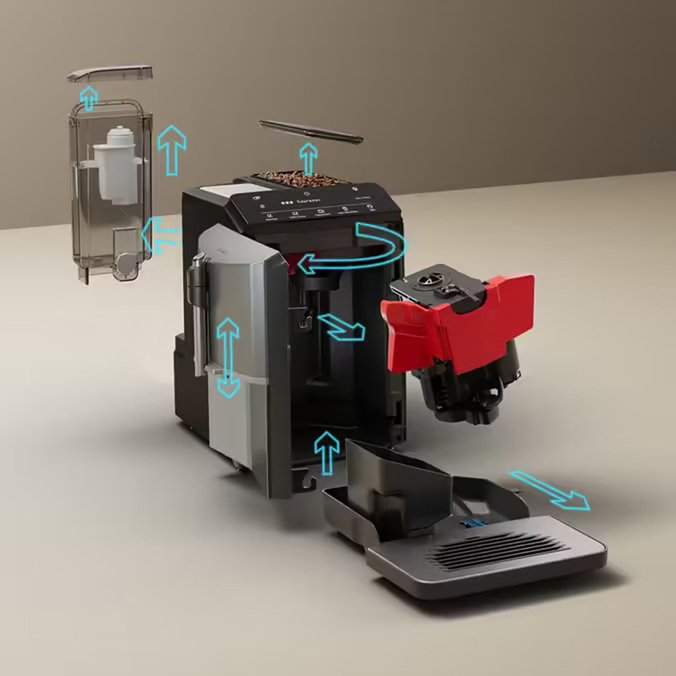 Siemens Kaffeevollautomat EQ300 TF305E04 titan