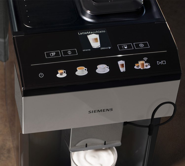 Siemens - Kaffeevollautomat EQ500 Classic Connect Edelstahl & Schwarz
