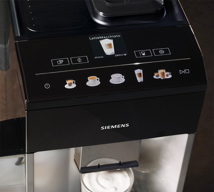 Siemens - Kaffeevollautomat EQ.500 TQ513D01 Integral mit integrierter Milchkaraffe