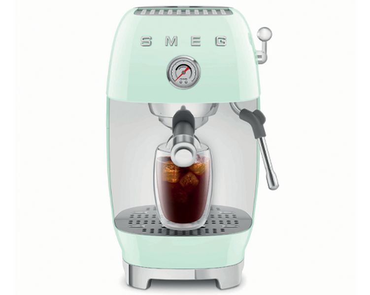 Smeg - Siebträgermaschine ECF03PGEU - mintgrün - mit Cold Brew-Funktion